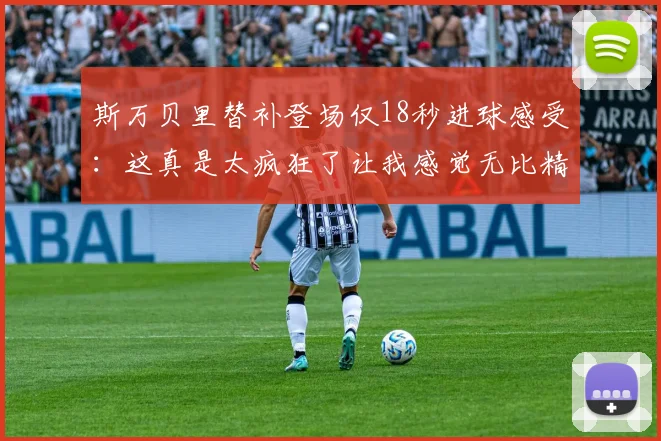斯万贝里替补登场仅18秒进球感受：这真是太疯狂了让我感觉无比精彩